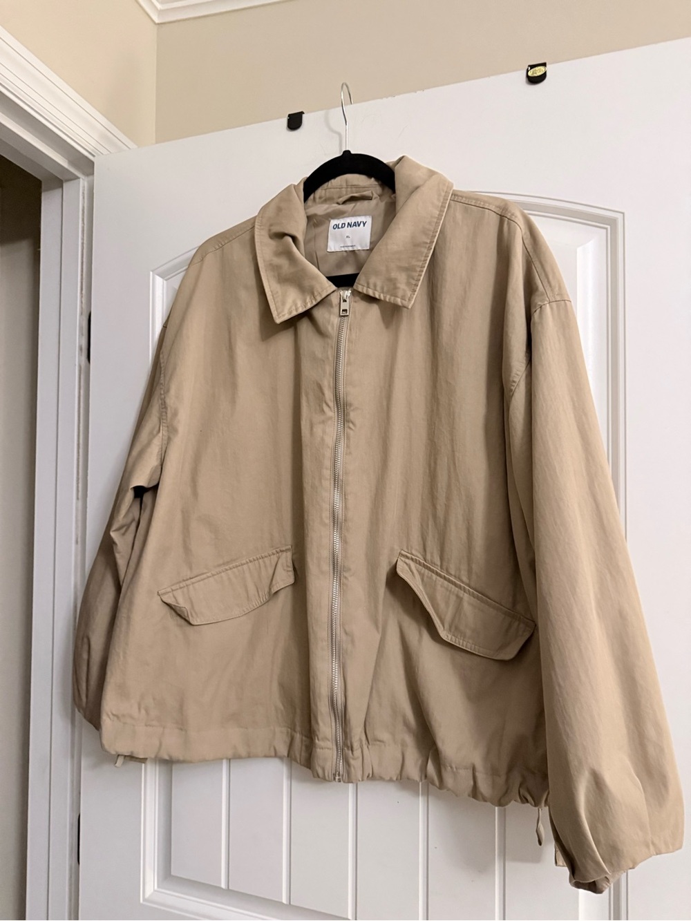 Old Navy Tan Zip-Up Lightweight Jacket